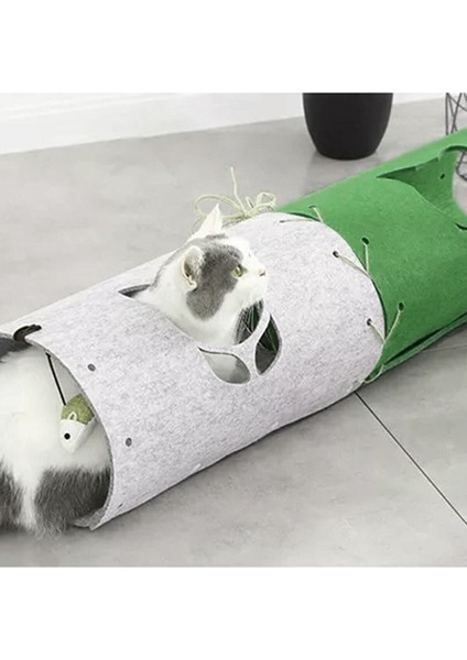 Luxury Kedi Tüneli 3 Lü Eklenebilir Fonksiyonel Evcil Hayvan Oyuncağı Tüneli Md8 1 Adet