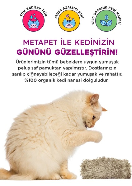 Luxury Catnipli Peluş Kedi Oyuncağı, Organik Kedi Nanesi Oyuncakları, Kedi Otlu Naneli Ürünleri 1 Adet modelleri