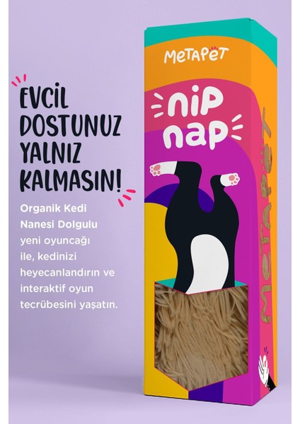 Luxury Catnipli Peluş Kedi Oyuncağı, Organik Kedi Nanesi Oyuncakları, Kedi Otlu Naneli Ürünleri 1 Adet indirimleri