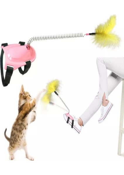 Luxury Yaylı Kedi Ayak Oyun Oltası 1 Adet 1 Adet
