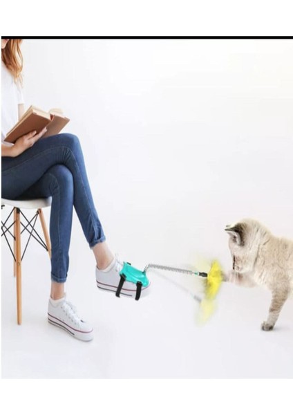 Luxury Yaylı Kedi Ayak Oyun Oltası 1 Adet 1 Adet