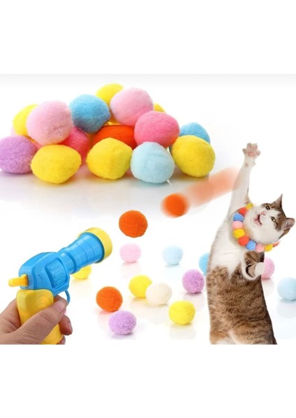 Luxury Interaktif Eğitici Kedi Köpek Topu Oyuncağı Kedi Topu Fırlatıcı Kedi Köpek Oyuncağı 1 Adet