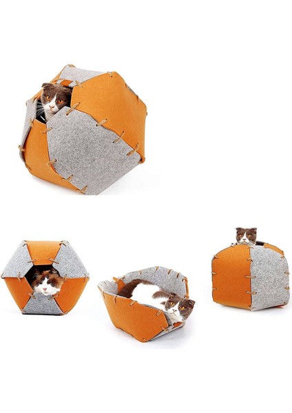 Luxury Rolly Kedi Tüneli Fonksiyonel Kedi Oyuncağı Kedi Yuvası 1 Adet