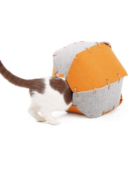 Luxury Rolly Kedi Tüneli Fonksiyonel Kedi Oyuncağı Kedi Yuvası 1 Adet