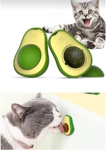 Luxury Old Village Concept Avokado Catnip Avokado Kedi Çimi Topu Avokado Kedi Nanesi Oyuncağı Yapışkanlı 1 Adet