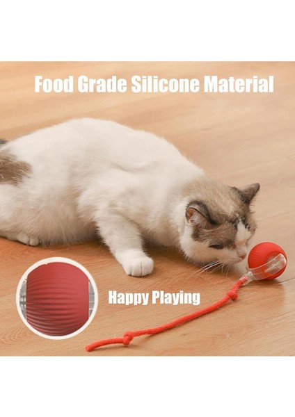 Luxury Kedi Köpek Hareketli 360 Derece Dönen USB Başlıklı Ipli Oyun Topu Oyuncağı 1 Adet modelleri