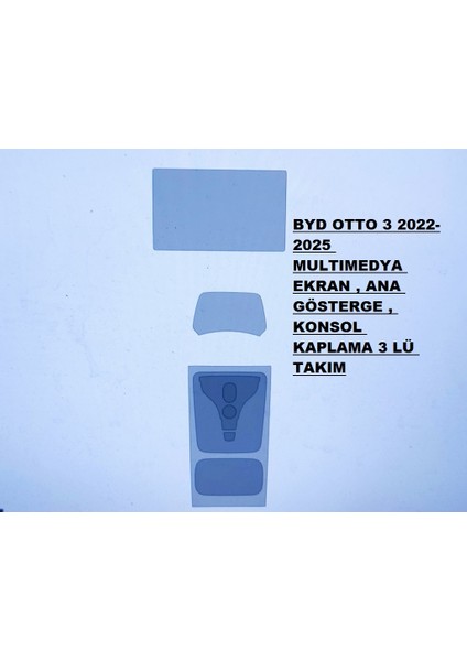 Byd Atto 3 2022 2025 Nano Tpu Koruma Multımedya Paneli Gösterge Tablosu Anakonsol 3 Lü Takım