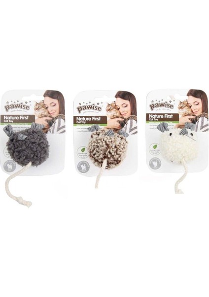 Luxury Simple Cat Peluş Oyuncak Sesli Fare - Petshopundan 1 Adet
