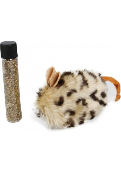 Luxury Kedi Otlü Peluş Fare 10X4X4 cm 1 Adet