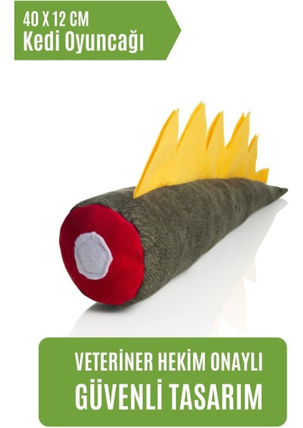 Luxury Matatabi - Dino (40X12CM) Bol Sesli, Bol Kokulu Kedi Oyuncağı 1 Adet