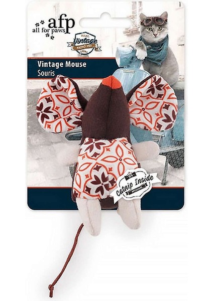 Luxury Vintage Cat - Peluş Fare Oyuncak 684144 1 Adet