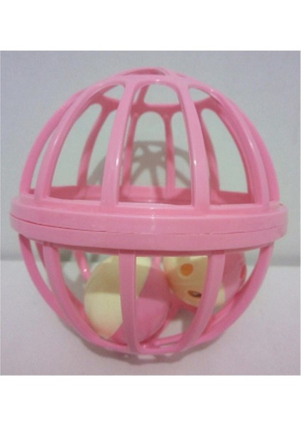 Luxury Çıngıraklı Top Kedi Oyuncak 12 cm Açık Pembe 1 Adet