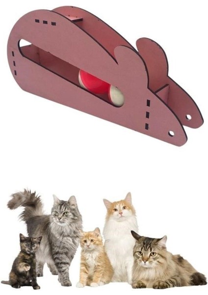 Luxury Buffer® Fare Kedi Oyunu Ahşap 2 Toplu Kedi Oyuncağı Tahta Kedi Oyunu Tahta Fare ve Toplu Oyuncak 1 Adet indirimleri
