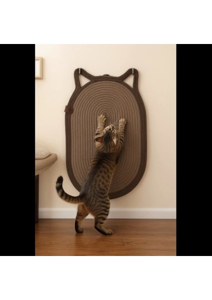 Luxury Mikopet Dekoratif Kedi Kulaklı Tırmalama Paspası 1 Adet