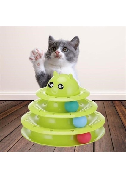 Luxury ® Tower Of Tracks Eğlenceli Üç Katlı Kedi Oyuncağı Seti Kedi Oyunu 1 Adet fiyatları