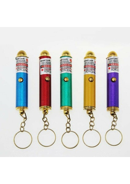 Luxury Kedi Lazeri - Oyuncak Lazer Anahtarlık - Kedi Oyuncağı - Yedek Başlıklı - 5 Adet 1 Adet