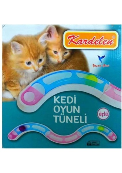 Luxury Kardelen Kedi Oyun Tüneli Üçlü 1 Adet