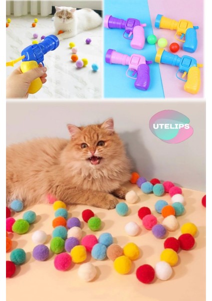 Luxury Kedi Mini Ponpon Oyunları Streç Peluş Top Oyuncaklar Kedi Malzemeleri Evcil Hayvan Oyuncağı 20 Toplu 1 Adet indirimleri