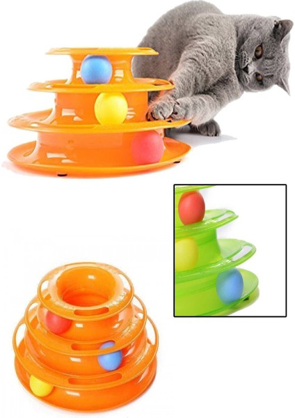 Luxury Tower Of Tracks 3 Katlı Kedi Oyuncağı 1 Adet