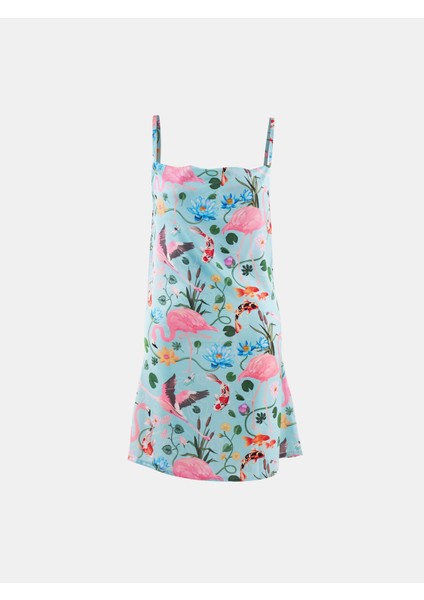 Saten Askılı Elbise Gecelik Flamora Desen modelleri