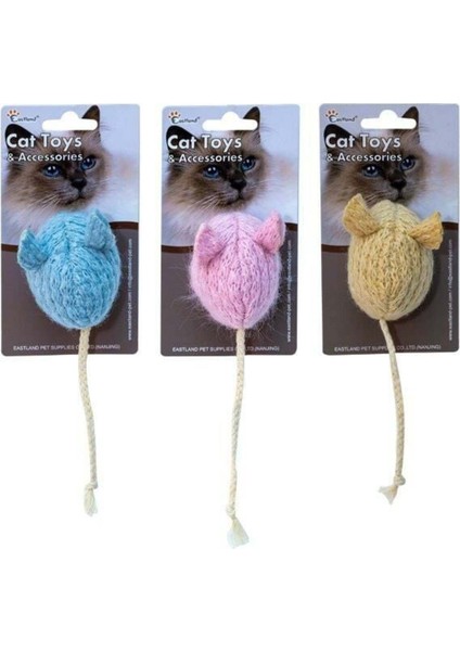 Luxury Fare Şekilli Ipli Peluş Kedi Oyuncağı - 5910195 1 Adet