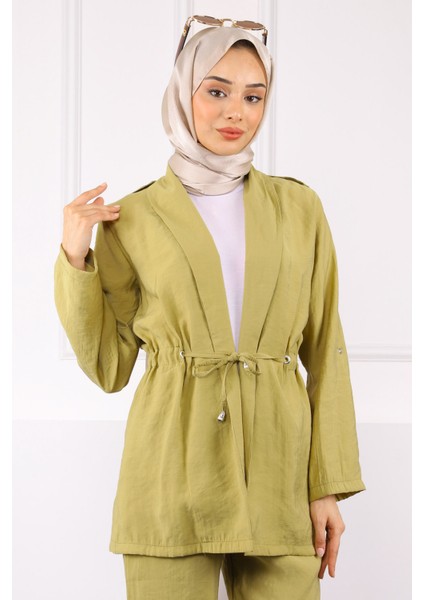 Haki Beli Ipli Ceket Pantolonlu Takım fırsatları