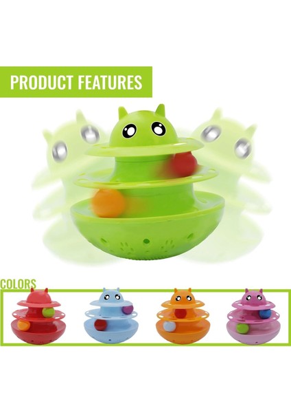 Luxury Nunbell Shaking Circular Turntable Cat And Dog Toy 1 Adet