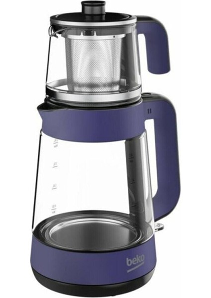 cm 5964 W Mor 1900 W Cam Demlikli Çay Makinesi