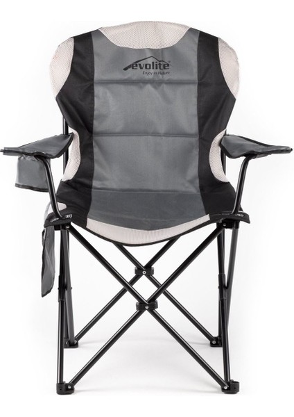 2 Adet Evolite Ultra Uzun Ömürlü Kamp Sandalyesi Gri Kamp Koltuğu Geniş Oturma Alanı indirimleri