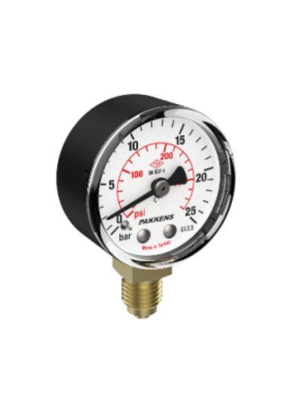 Q63 0-160 Bar Alt Bağl Manometre Plastik Gövde Akrilik Kapak 1/4''