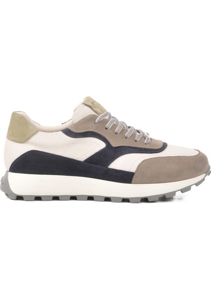 Gri Deri Anatomik Erkek Sneaker XS2742 M
