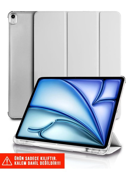 Apple iPad 10.nesil 10.9” 2022 / 11. Nesil 11” 2025 Uyumlu Kalem Bölmeli Standlı Akıllı Kılıf