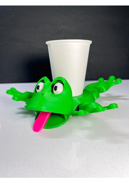 Kurbağa Şeklinde Bardak Altlığı – Sevimli 3D Tasarım Plastik Bardak Tutucu indirimleri