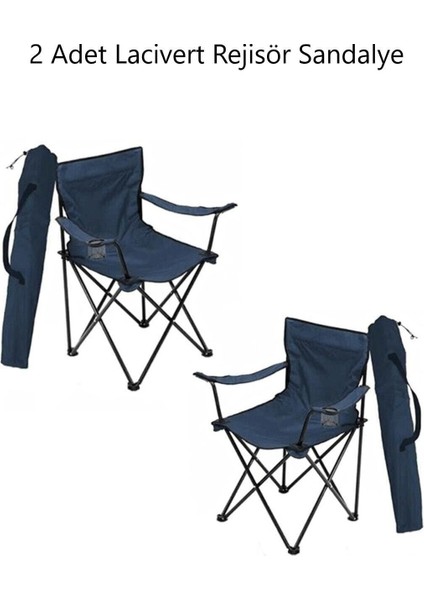 Mavi-Lacivert Kamp Sandalyesi 2 Adet fiyatları