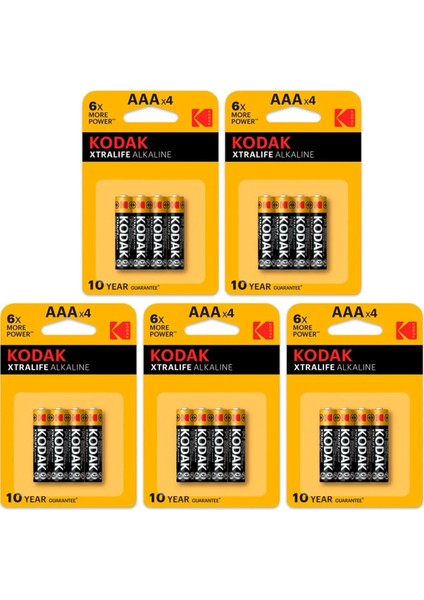 Xtralife Alkalin (5x4) 20 Adet - Alkalin Aa- Ince Pil