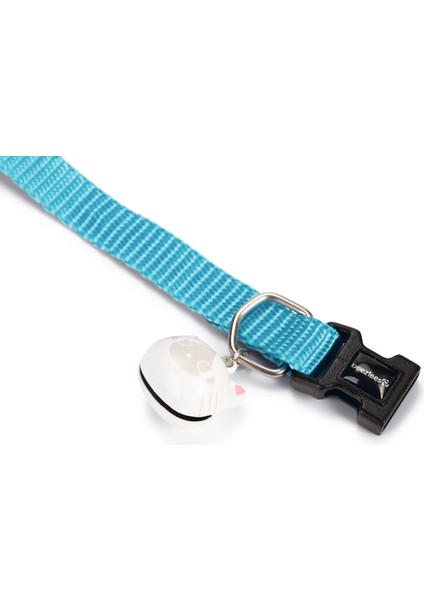 Kedi Boyun Tasması, Zilli, Turkuaz, 20-30CM fiyatları