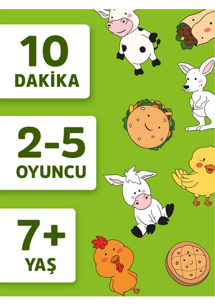 Döner Inek Eşek Pide Kebap Kart Oyunu