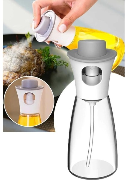 220 ml Cam Sprey Şişe Spreyli Zeytinyağı Şişesi Barbekü Sprey Şişesi Airfryer Tasarruflu Şişe