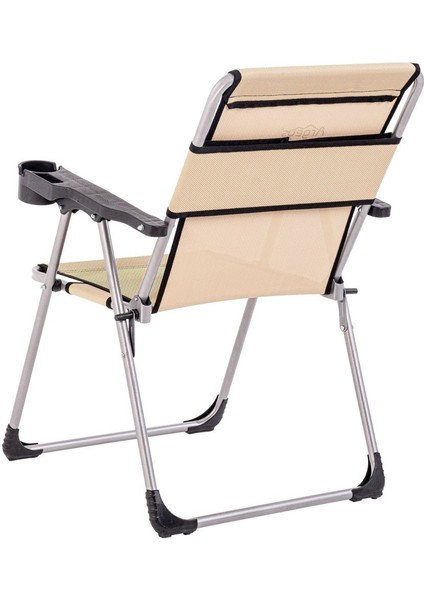 Katlanabilir Piknik Ve Kamp Sandalyesi - Bardaklıklı - Rock - Sahra (A-12)- 140kg Taşıma