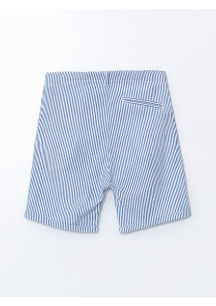 Lcw Kids Çizgili Gabardin Erkek Çocuk Cepli Şort (S5)