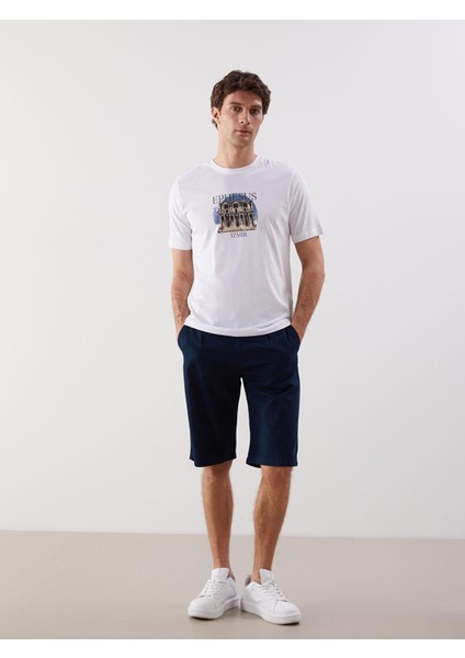 Lcwaıkıkı Basic Rahat Kalıp Gabardin Erkek Bermuda Şort (S5)