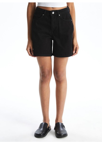 Xsıde Yüksek Bel Mom Fit Kadın Jean Şort (S5) fiyatları
