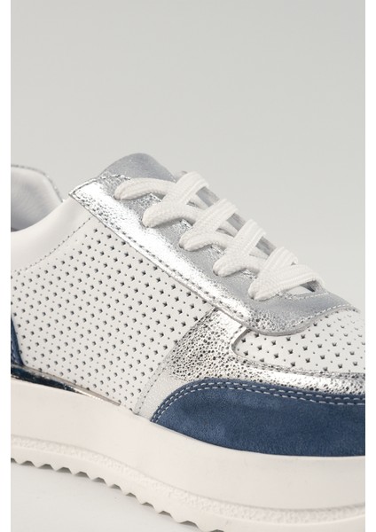 Sabine Bej Deri Kadın Sneakers, Deri, Günlük Ayakkabı, Spor Ayakkabı 25082