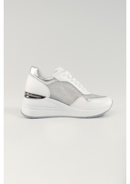 Vivienne Bej Deri Kadın Sneakers, Deri, Günlük Ayakkabı, Spor Ayakkabı 24223