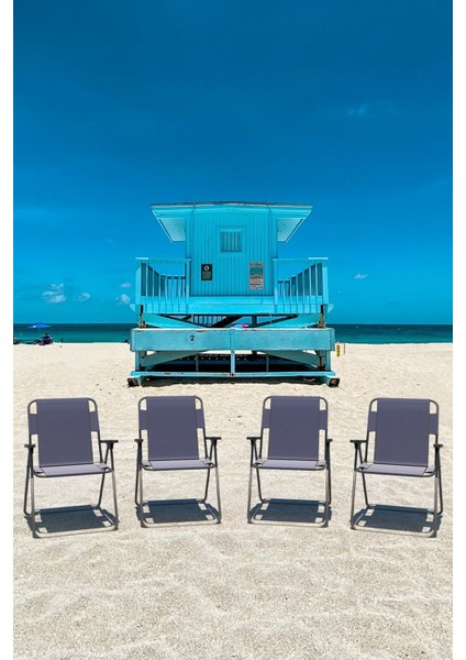 Lacivert Kamp Sandalyesi 4 Adet modelleri