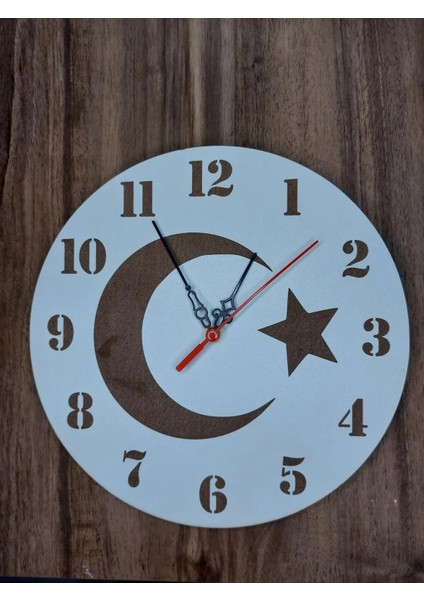 Türk Bayrağı Duvar Saati