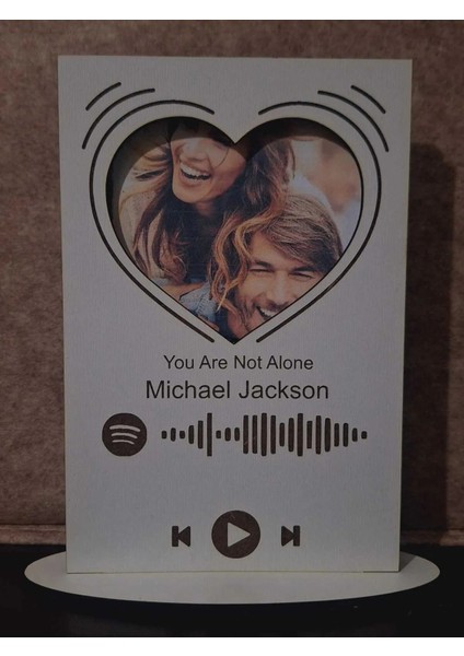 Spotify Barkodlu Kişiye Özel Çerçeve - 4