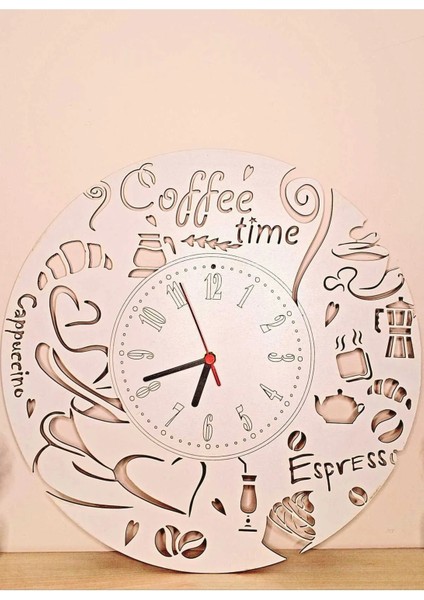 Ahşap Caffee Duvar Saati