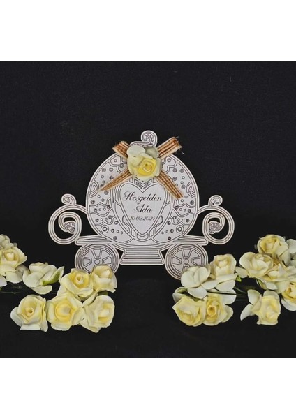 25 Adet Nişan Nikah Hatıra At Arabası Magnet