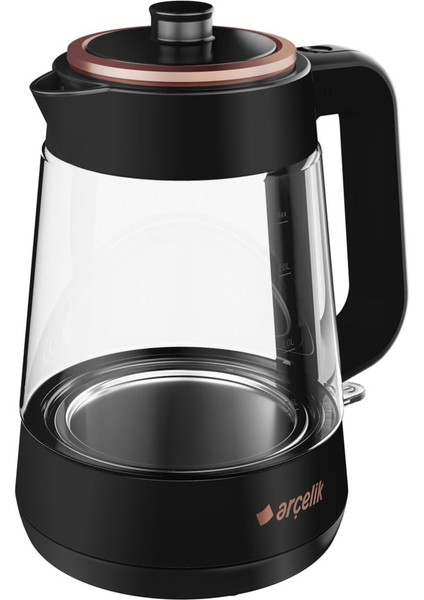 cm 6964 S Resital Siyah 1900 W Cam Demlikli Çay Makinesi